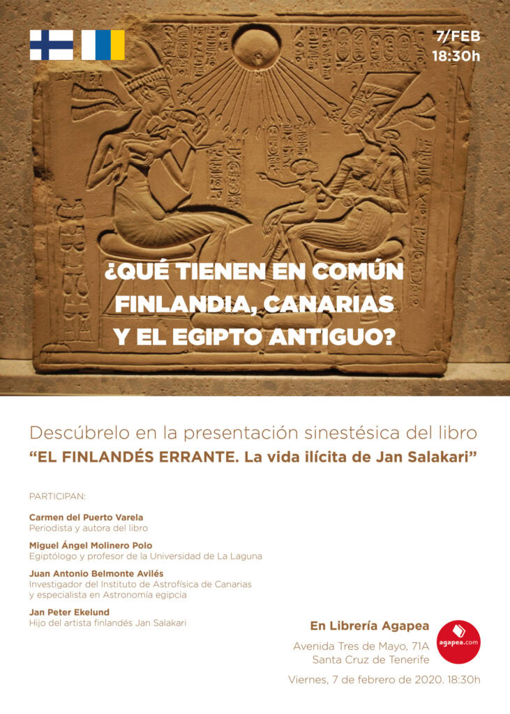 Presentación sinestésica del libro "El finlandés errante" en la librería Agapea de Santa Cruz de Tenerife