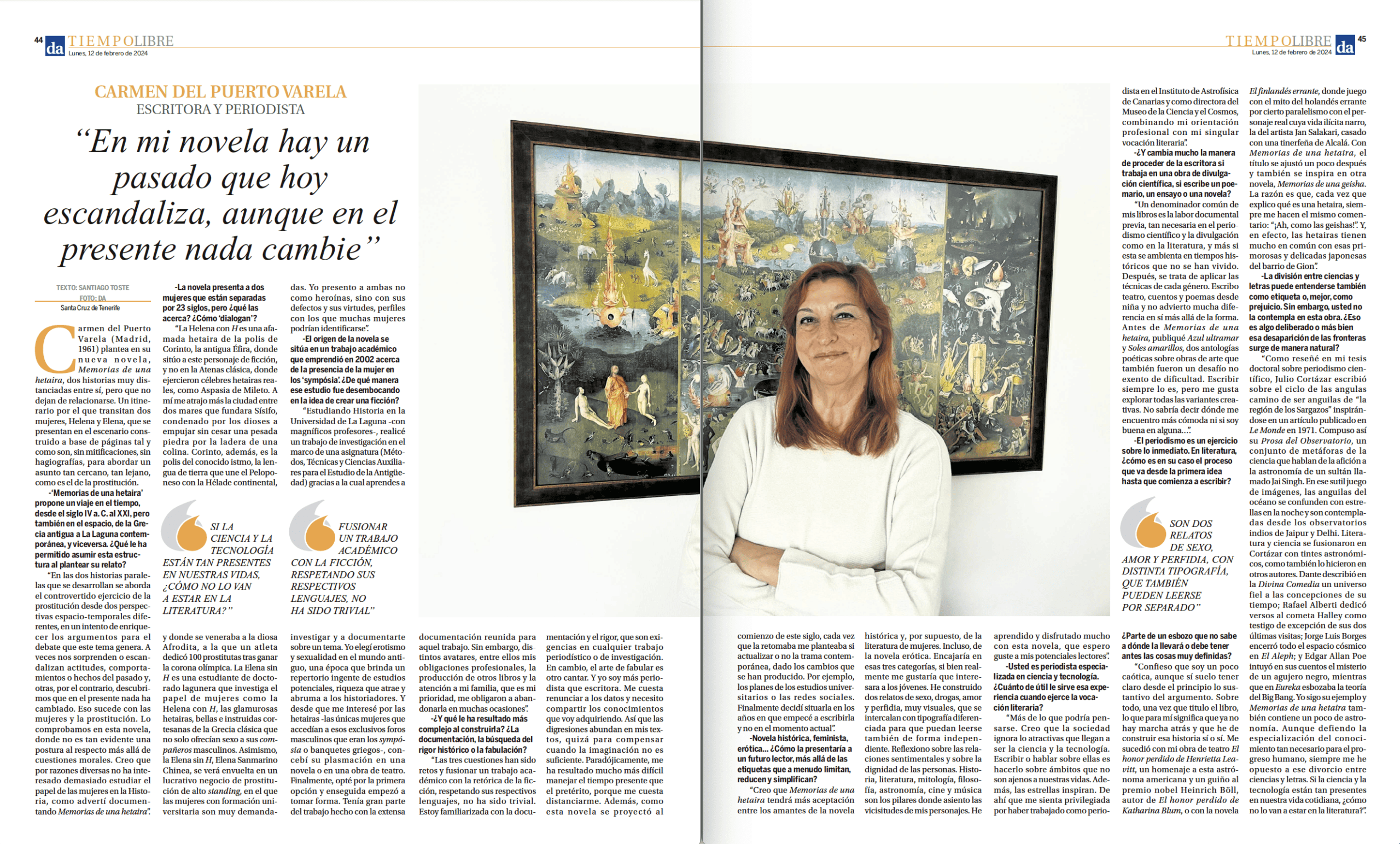 (ENTREVISTA)  CARMEN DEL PUERTO VARELA:  “En mi novela hay un pasado que hoy escandaliza, aunque en el presente nada cambie”