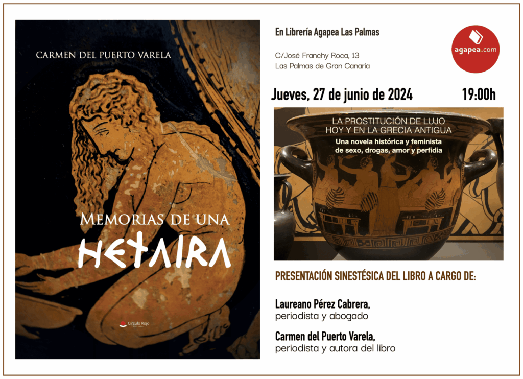 Presentación de "Memorias de una hetaira" en la librería Agapea de Las Palmas