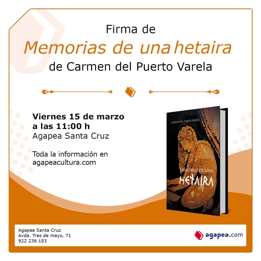 Firma de "Memorias de una hetaira" y "El finlandés errante" en la librería Agapea de Santa Cruz de Tenerife