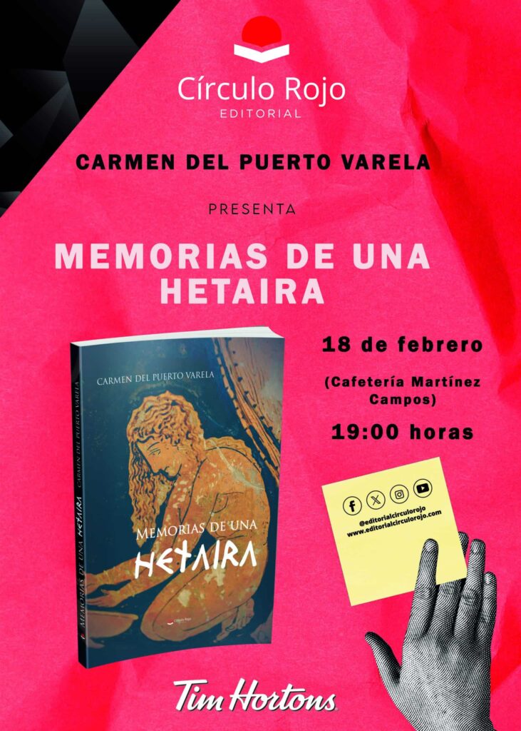 Presentación sinestésica de "Memorias de una hetaira"  en Cafetería Tim Hortons de Madrid