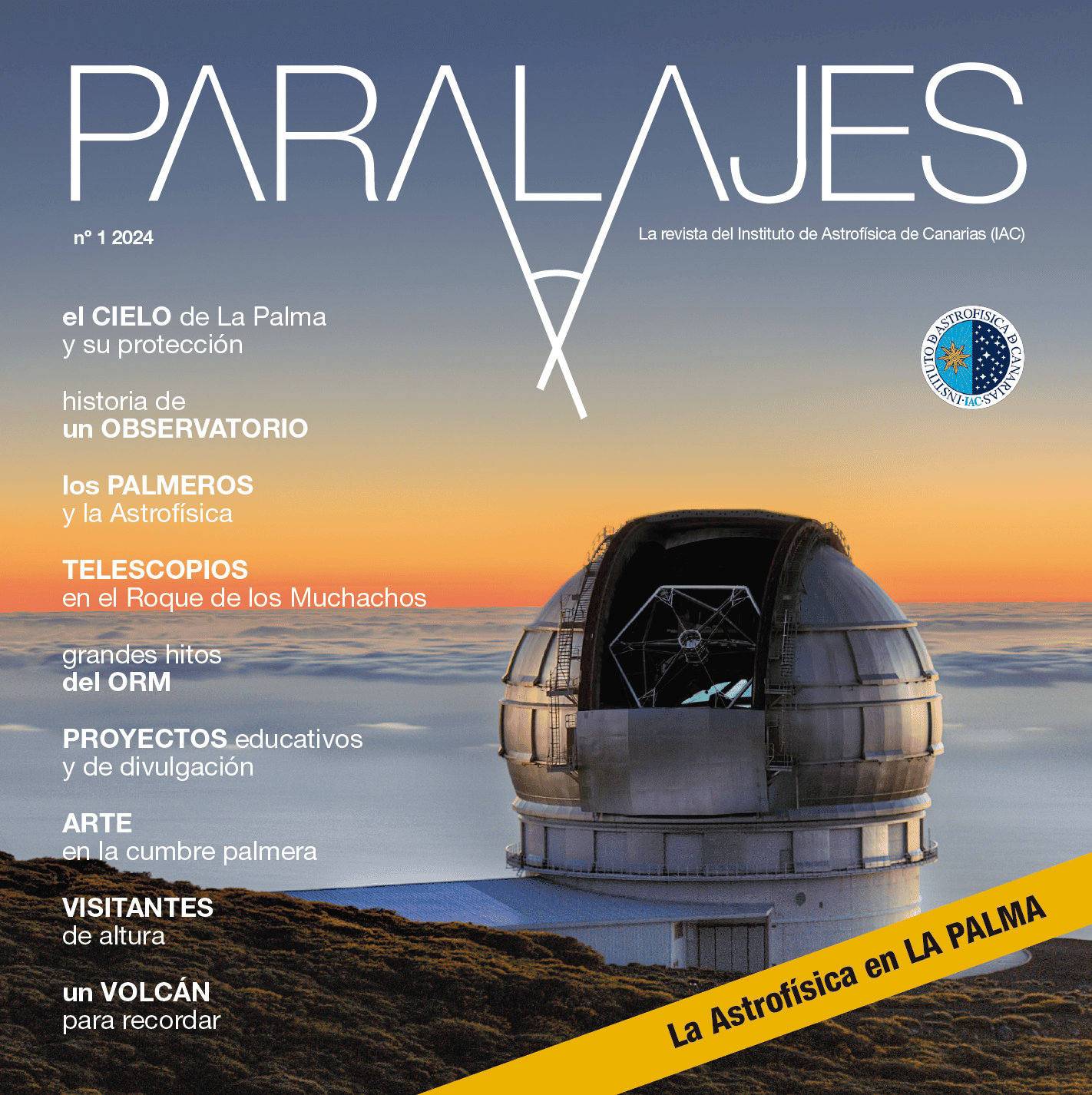 El IAC dedica a La Palma su revista monográfica Paralajes