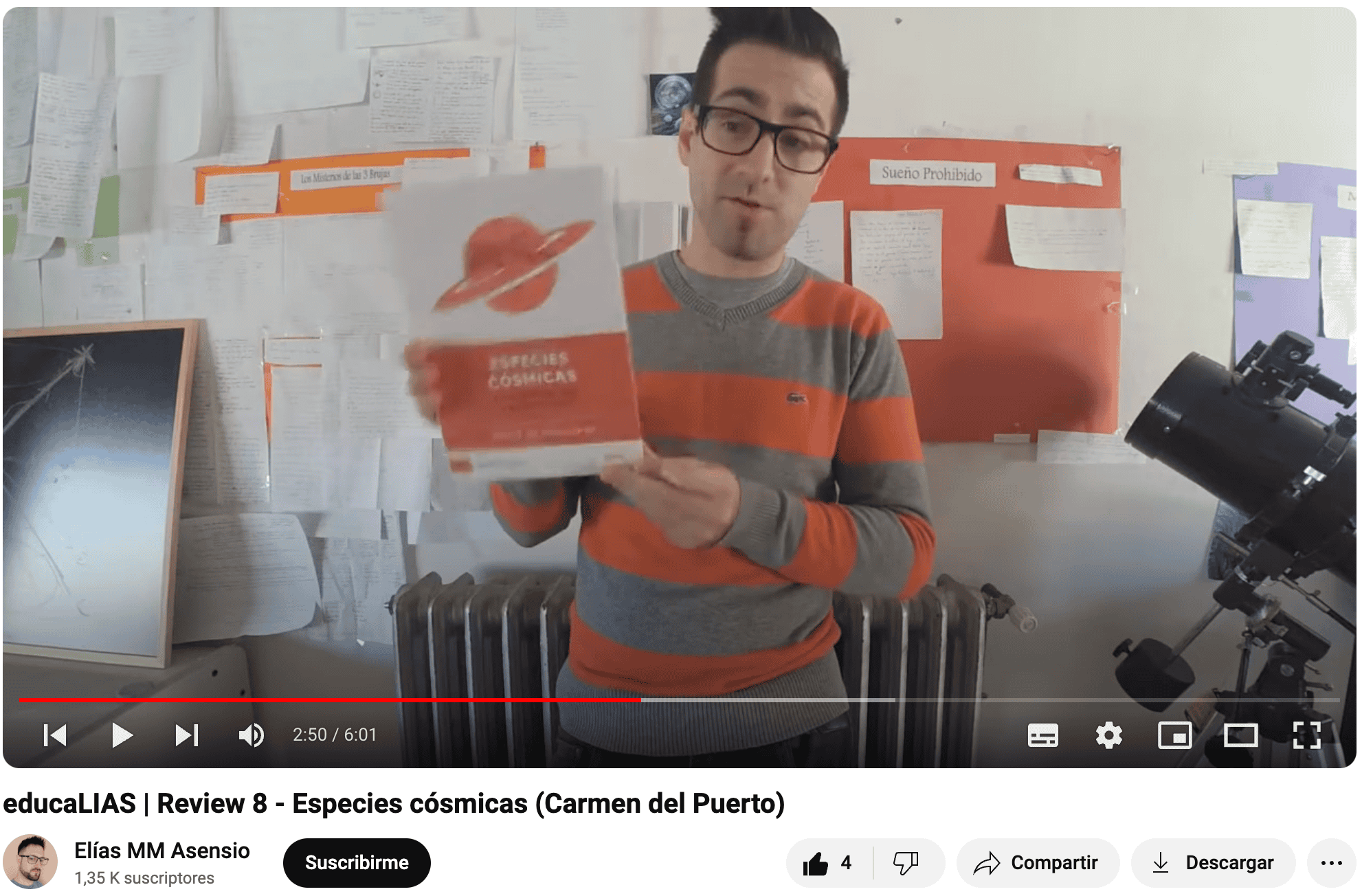 Review 8 - Especies cósmicas (Carmen del Puerto)
