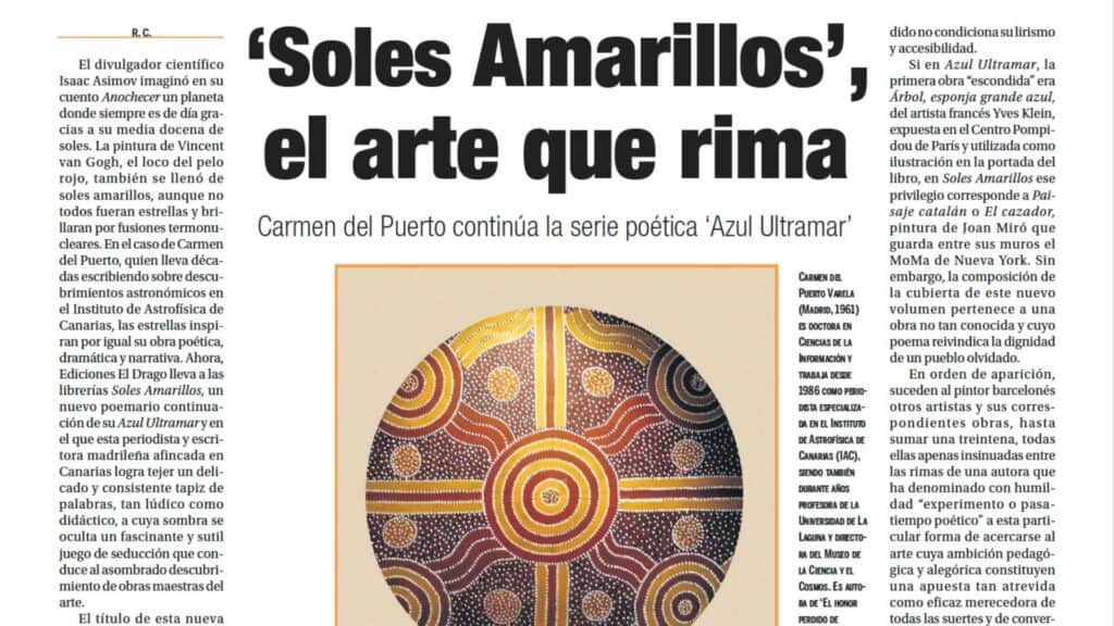 Soles amarillos, el arte que rima