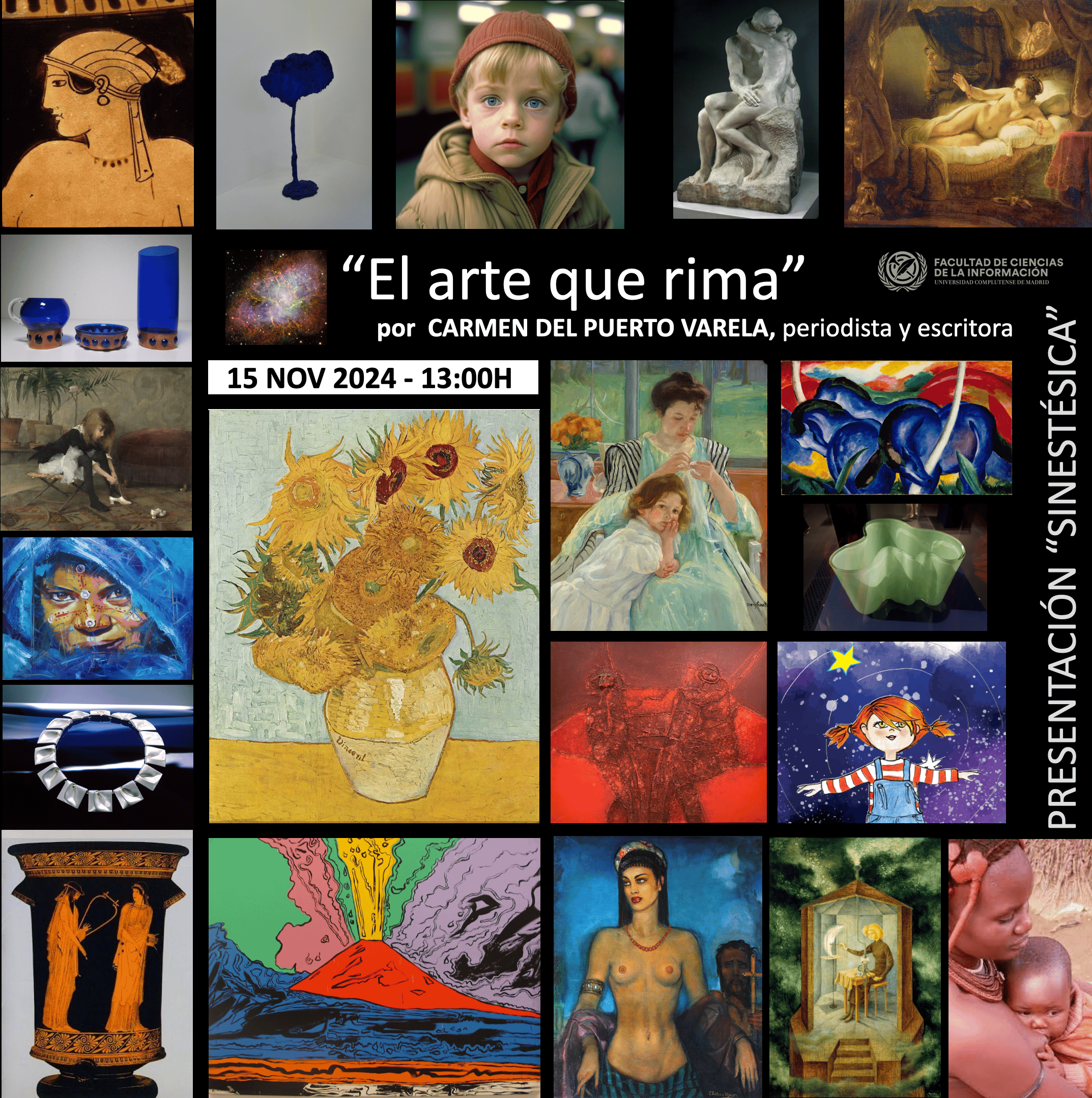 Presentación sinestésica “El arte que rima” en la Facultad de Ciencias de la Información de la UCM