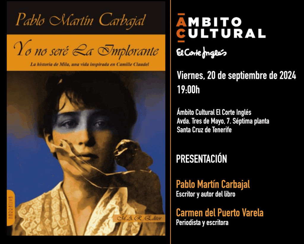 Presentación sinestésica del libro «Yo no seré la implorante», de Pablo Martín Carbajal, en El Corte Inglés de Tenerife 34 Presentación sinestésica del libro "Yo no seré la implorante", de Pablo Martín Carbajal, en El Corte Inglés de Tenerife