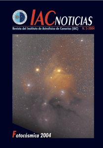 Revista del Instituto de Astrofísica de Canarias, edición de 2004, con imagen de una nebulosa.